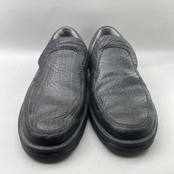 Mephisto Air-Jet Slip On Loafers Men Size 11 Black Leather Comfort Low Top Shoes - Picture 2 of 9